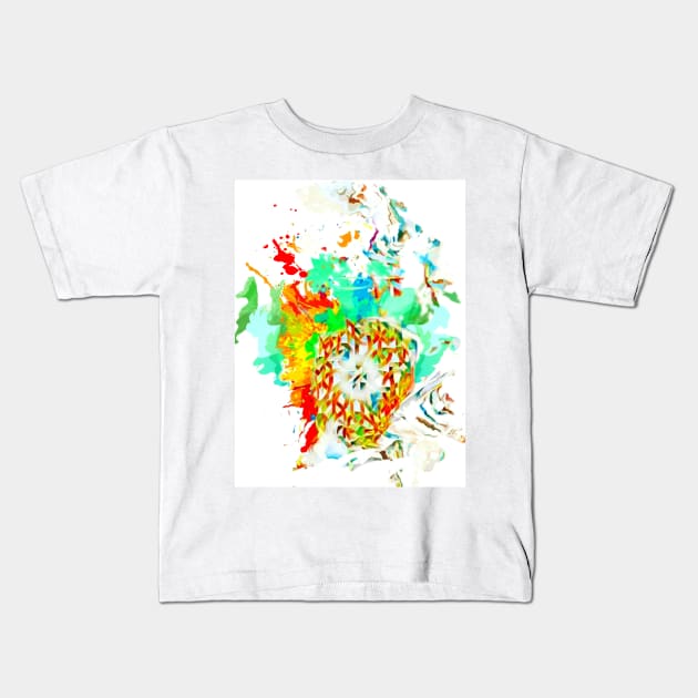Surf color splash graffiti abstract Kids T-Shirt by SilverPixieArt
